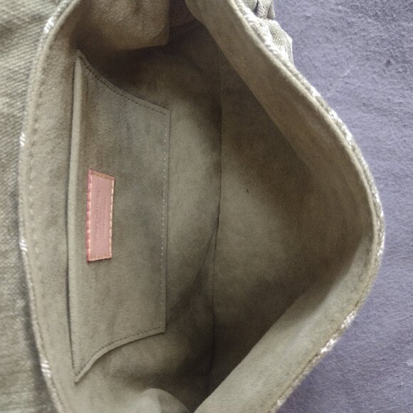 NEW RARE & DISCONTINUED!~💯% Authentic Louis Vuitton LICHEN💚GREEN DENIM PLEATY! - Picture 6 of 15